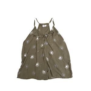 MELROSE AND MARKET Top Womens Medium Dandelion Sleeveless Flowy Blouse Boxy